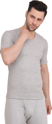 Black Lemon Premium Quality Handfeel V-Neck Half Sleeve Men Top Thermal