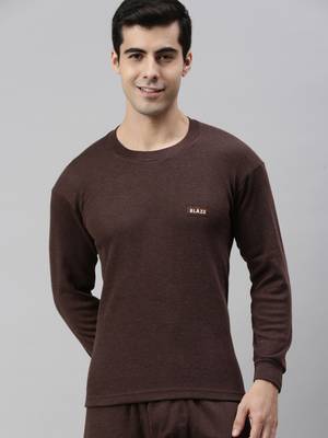 LUX BLAZE Round Neck Full Sleeve Men Top Thermal