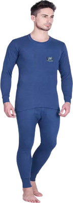 OSWAL JBI OSWAL THERMAL SET BLUE Men Top - Pyjama Set Thermal