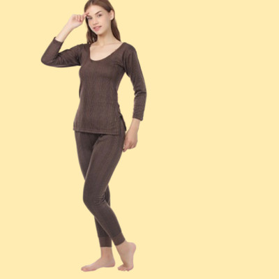 house of common Women Top - Pyjama Set Thermal