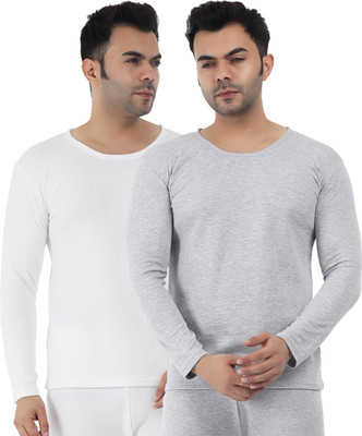 Selfcare Selfcare Men Soft Polycotton Striped Thermal Full Sleeve Round Neck Tops|SW1084 Men Top Thermal