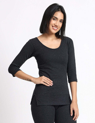 TT THERMO Regular Fit Cotton Rich With Elastomeric Finish Thermal Women Top Thermal