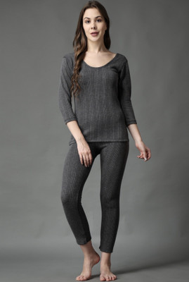 Oswaal Thermal wear for women set warmer for winter Women Top - Pyjama Set Thermal