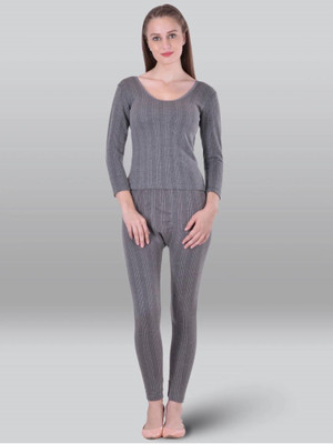 HoBsuns HoBsuns Women Stripe Poly Cotton Thermal Top-Pyjama Set - HBT0001 Women Top - Pyjama Set Thermal