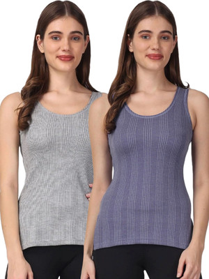 HoBsuns HoBsuns Women’s Striped Soft & Warm Polycotton Sleeveless Thermal Top - RA0046 Women Top Thermal