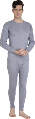 FABVIO PLUS Winter wear Round neck Men Top - Pyjama Set Thermal
