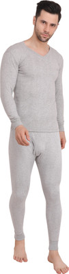 Black Lemon Premium Quality Handfeel V-Neck Men Top - Pyjama Set Thermal
