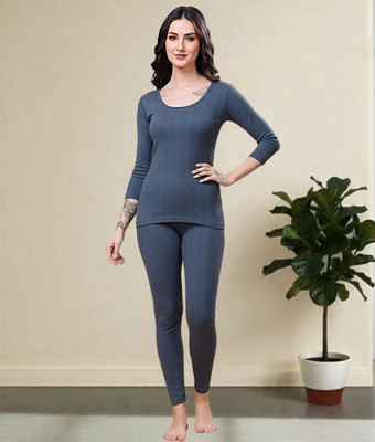 JazzyFashion Women Top - Pyjama Set Thermal