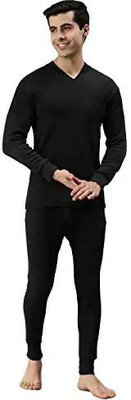 SYLZON V-Neck Men Top - Pyjama Set Thermal
