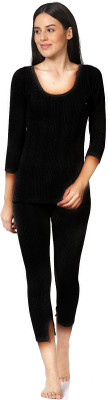 ALFA Quilted Premium Winter Wear Women Top - Pyjama Set Thermal