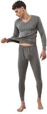 Fashiol Thermal wear Men Top - Pyjama Set Thermal