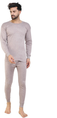 WROBIL Mens Thermal Wear Men Top - Pyjama Set Thermal Men Top - Pyjama Set Thermal