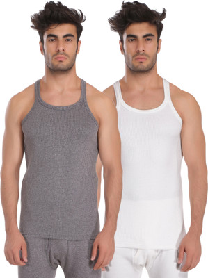 Selfcare Selfcare Men Stripe Thermal Vests|Poly Cotton Winter Sleeveless Innerwear|SW0802 Men Top Thermal
