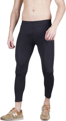 Kyk Solid Men Black Tights