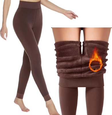 JMT Wear Fleece Lined Leggings Women Thick High Waisted Winter Warm Leggings Women Pyjama Thermal