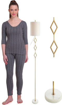 REVEXO Women Top - Pyjama Set Thermal