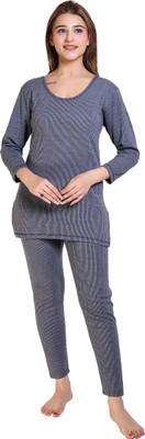 WHYME FASHION Women Top - Pyjama Set Thermal