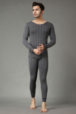 FF Winter Wear Thermal Vest and Bottom Lower Warmer Combo for Men Long Johns Set Men Top - Pyjama Set Thermal