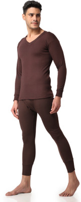 SYLZON V-Neck Men Top - Pyjama Set Thermal