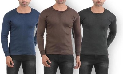 GANESH CREATIONS Men's Thermal Wear|With Superior Heat Solid Thermal Vest For Men Men Top Thermal