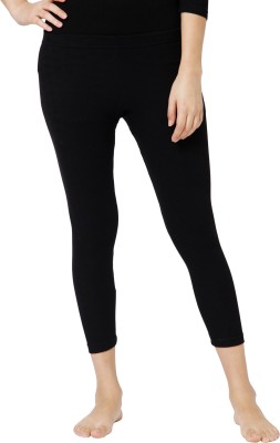 BodyCare Bodycare Womens Thermal Bottoms Pack Of 1-Black Women Pyjama Thermal