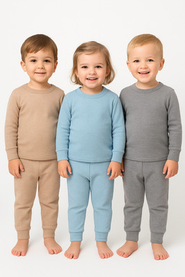 ATXP Top - Pyjama Set For Boys & Girls(Multicolor, Pack of 3)