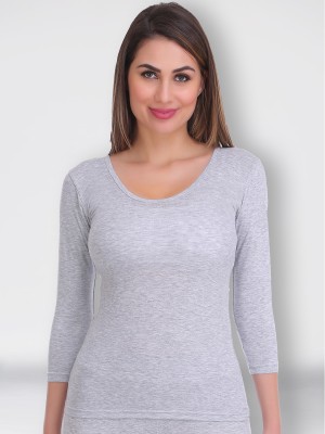 Selfcare Womens Polycotton 3/4 Sleeve Thermal Top Women Top Thermal