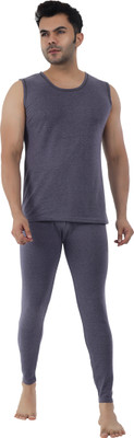 Selfcare Selfcare Men Polycotton Lycra Thermal Sleeveles Round Neck Top-Pyjama Set|SW1017 Men Top - Pyjama Set Thermal