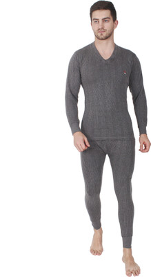ALFA Quilted Premium Winter Wear Men Top - Pyjama Set Thermal