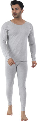 Selfcare Men's Polycotton Lycra Full Sleeve Round Neck Thermal Top-Pyjama|SW1055 Men Top - Pyjama Set Thermal
