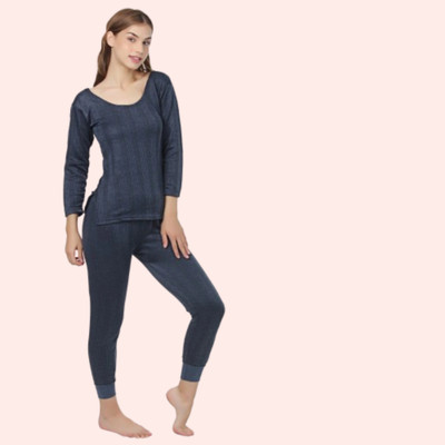 house of common Women Top - Pyjama Set Thermal