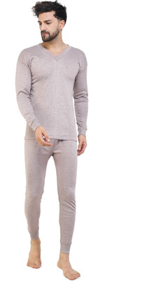 WROBIL Mens Thermal Wear Top - Pyjama Set Men Top - Pyjama Set Thermal