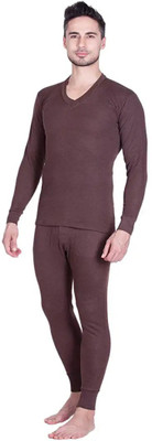 SYLZON V-Neck Men Top - Pyjama Set Thermal