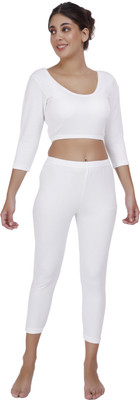 Selfcare Womens Polycotton 3/4th Sleeve Top-Pyjama Set Women Top - Pyjama Set Thermal