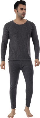 Selfcare Men's Polycotton Full Sleeve Round Neck Thermal Top-Pyjama Set|SW1058 Men Top - Pyjama Set Thermal