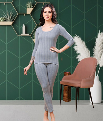 JazzyFashion Women Top - Pyjama Set Thermal