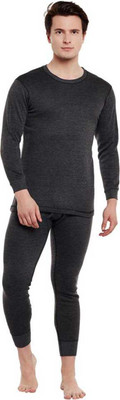 Kevat Gems OSWAL JBI Men Top - Pyjama Set Round Neck Black Thermal Men Top - Pyjama Set Thermal