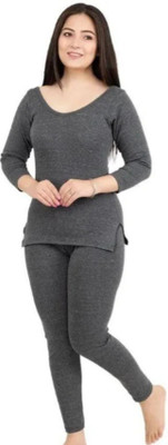 FITYUVA Women Top - Pyjama Set Thermal Women Top - Pyjama Set Thermal