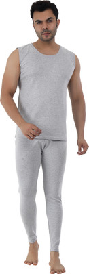 Selfcare Selfcare Men Polycotton Lycra Thermal Sleeveles Round Neck Top-Pyjama Set|SW1019 Men Top - Pyjama Set Thermal