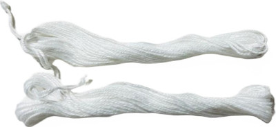 anilStore White Cotton Long Janau /Janeu/ White Thread with Red Chandan Tilak Free Thread Pick(Pack of 2)