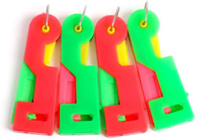 ExcitingDEalz Plastic Needle Threader Thread Guide Needle Device Thread Pick(Pack of 4)