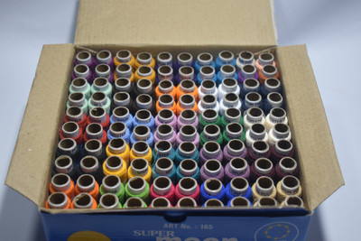 Ahom Pack of 100 pcs 150 Meter each Polyester Sewing Threads M=0A-41 Thread Pick(Pack of 100)