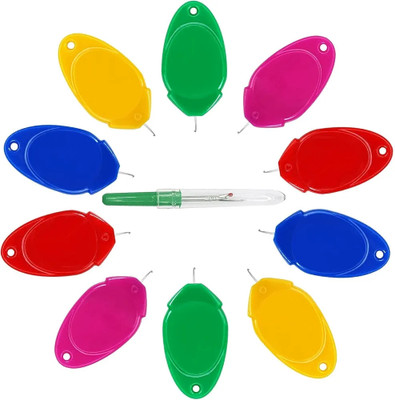 Usventures Needle Threader and Seam Ripper Combo for Easy Sewing Thread Pick(Pack of 10)