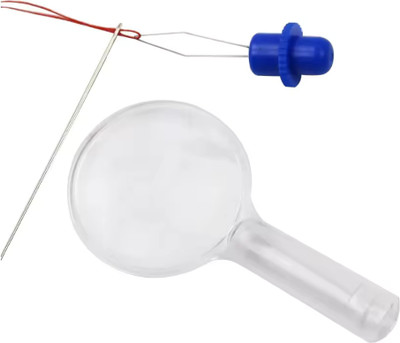 ADW CRAFT'S Needle threader tool with magnifying glass|Needle Threader tool Thread Pick(Pack of 2)