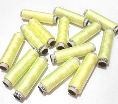 The Giftery LEMON YELLOW Thread(300 m Pack of25)