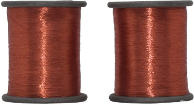 Hunny - Bunch D.Copper - Metallic Zari Thread for Embroidery,Beading, Jewelry Making etc Thread(1000 m Pack of2)