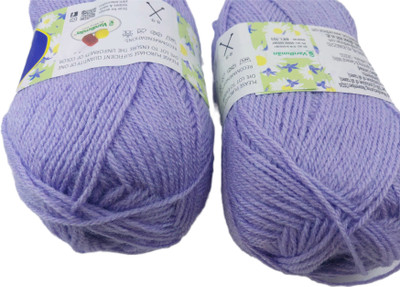 ARTPARASITE Vardhman Bluebell Wool Knitting Ball Hand Knittin Wool Yarn 100Gm Thread Purple Thread(300 m Pack of2)