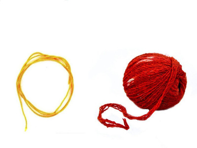 oramsa yellow, red Thread(10 m Pack of2)