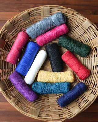 lacetex Multicolor Thread(30 m Pack of12)