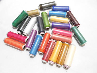 Macaw Polyester Muticolour Sewing Threads (24 Pcs) Thread(300 m Pack of5)
